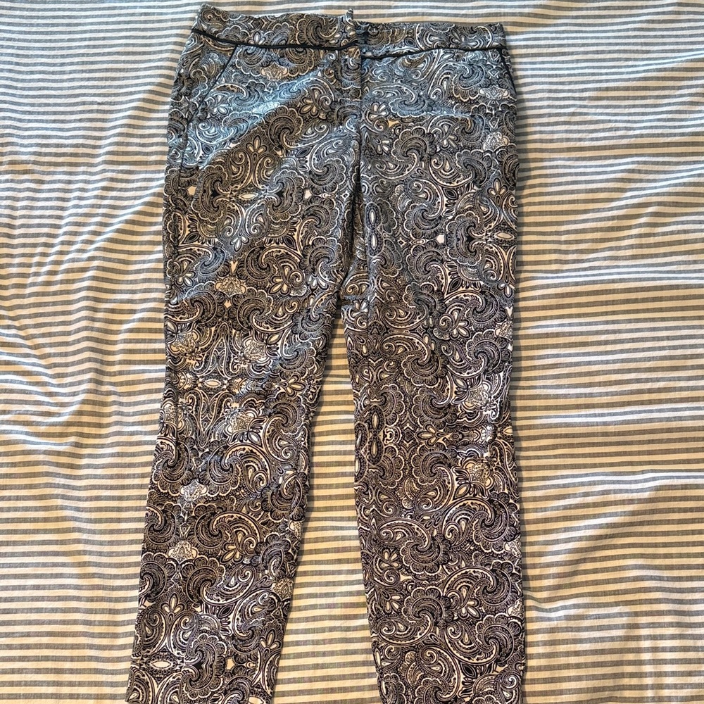 Express columnist black and white paisley pants